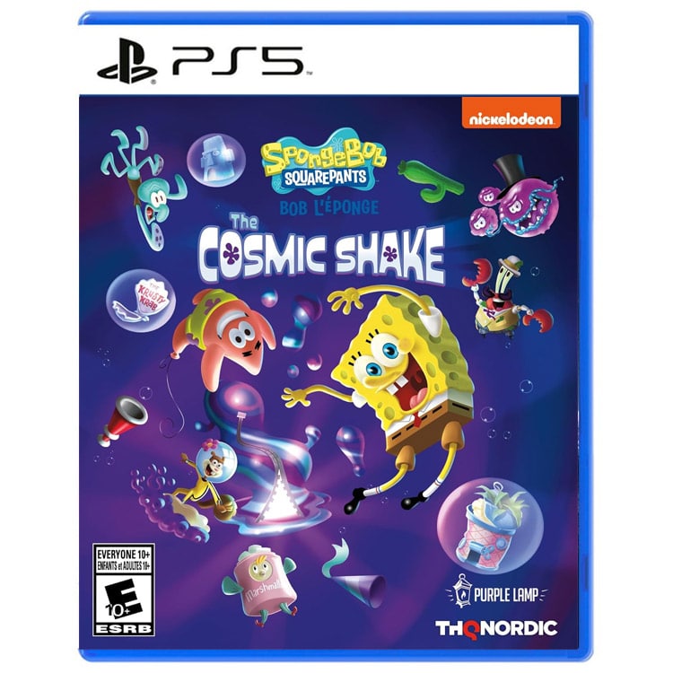 spongbob the cosmic shake ps5 game cover